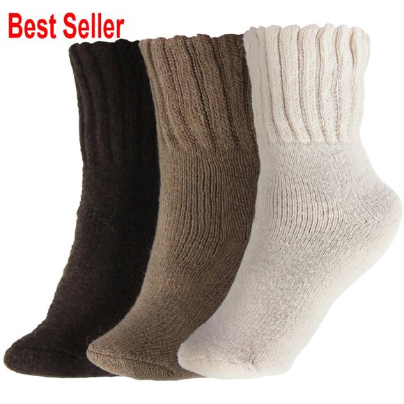 Accessories - Thick Warm Cozy Crew Socks Winter Boot Socks Ultra Plush Fuzzy Minimal